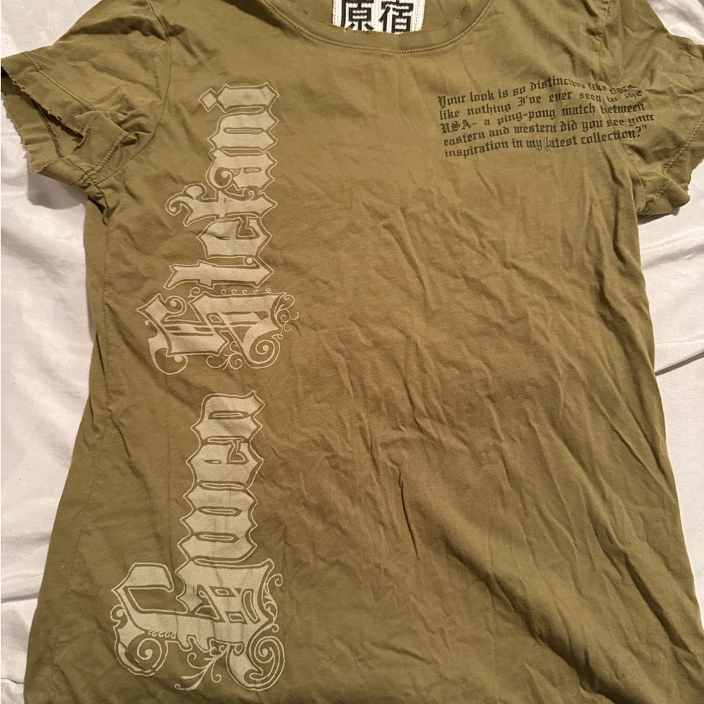 L.A.M.B - Gwen Stefani Olive Casual Tee